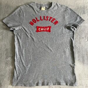 VTG Hollister T-Shirt Womens Large Short Sleeve Spellout Y2K Surfer Skater